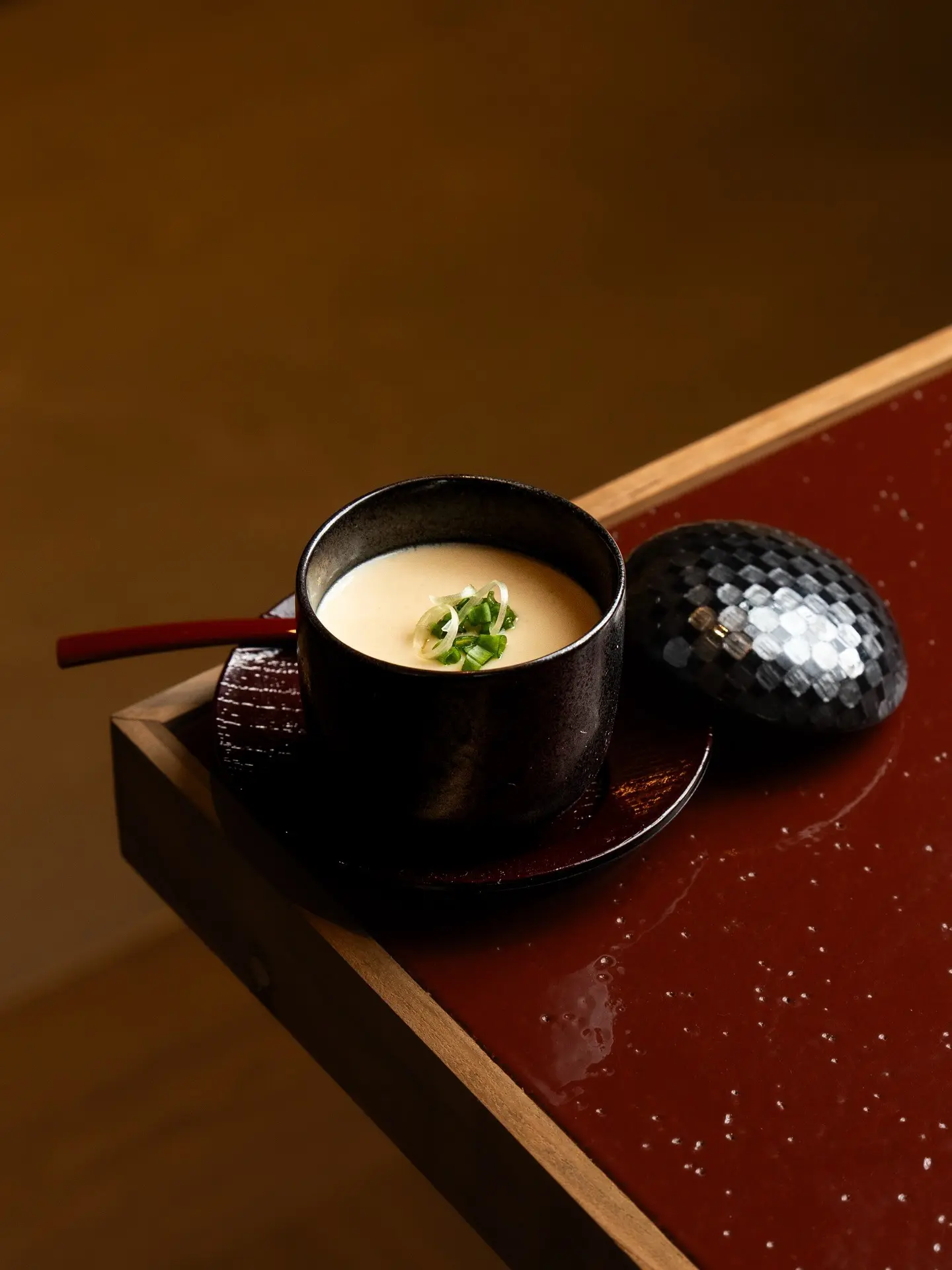 Elegant Japanese dining presentation in a refined Ubud restaurant