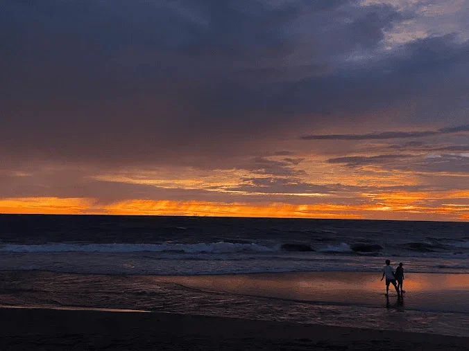 Sunset view at the beach in Bali. An intimate itinerary made for couples who want to share beautiful memories.